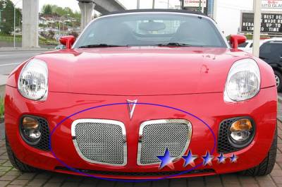 APS - Pontiac Solstice APS Wire Mesh Grille - Upper - Stainless Steel - P75545T
