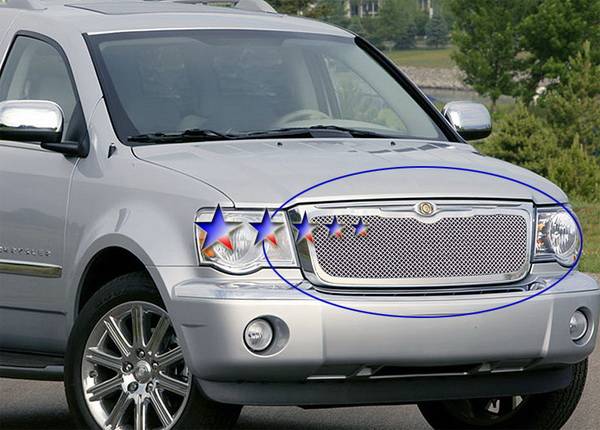 APS - Chrysler Aspen APS Wire Mesh Grille - Upper - Stainless Steel - R76527T