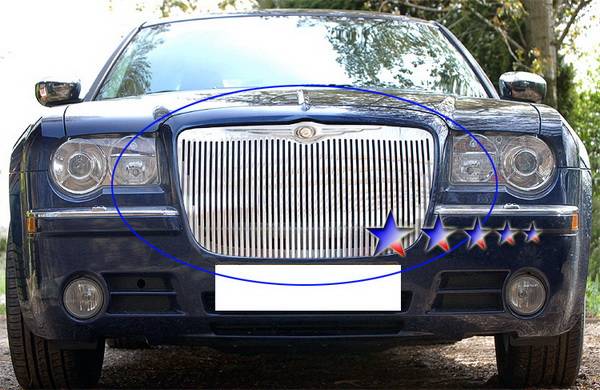 APS - Chrysler 300 APS CNC Grille - Upper - Aluminum - R95300U
