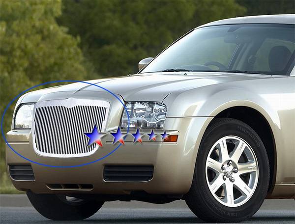 APS - Chrysler 300 APS CNC Grille - Upper - Aluminum - R95300V