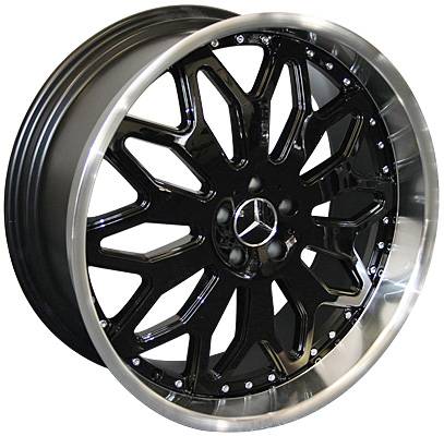 Custom - 22 Inch Metallic Black 4 Wheel Set