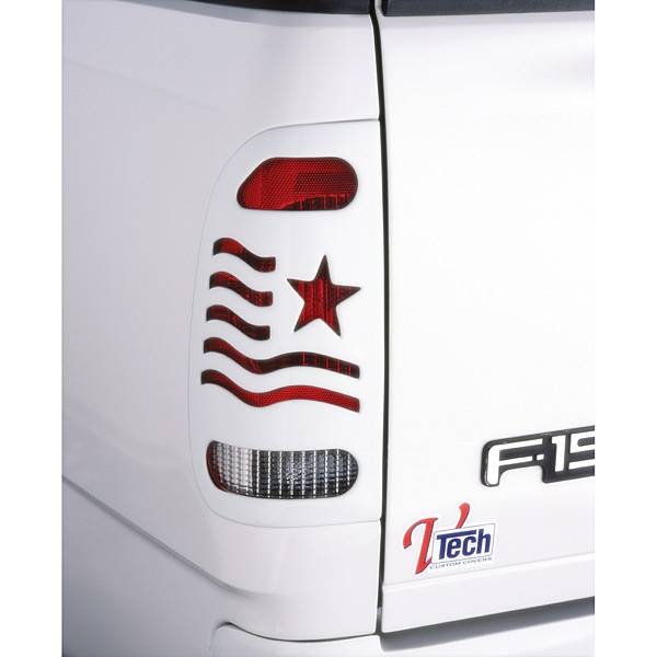 V-Tech - Ford F150 V-Tech Taillight Covers - Patriot Style - 2831