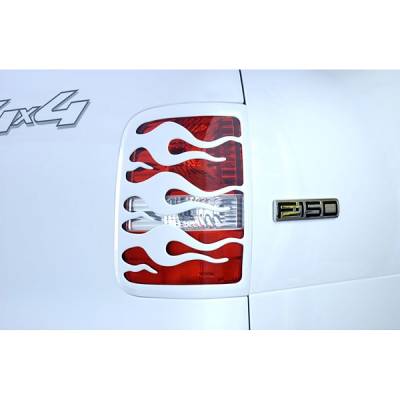 V-Tech - Chevrolet Silverado V-Tech Taillight Covers - Flame Style - 2972