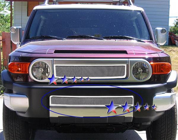 APS - Toyota FJ Cruiser APS Wire Mesh Grille - Bumper - Stainless Steel - T75456T