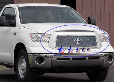 APS - Toyota Tundra APS Wire Mesh Grille - without Logo Opening - Upper - Stainless Steel - T75464T