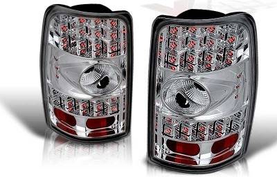 WinJet - GMC Yukon WinJet LED Taillight - Chrome & Clear - WJ20-0007-01