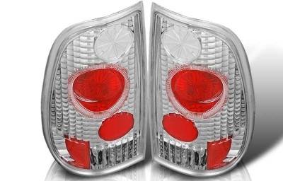 WinJet - Ford F150 WinJet Altezza Taillight with Halo - Chrome & Clear - WJ20-0017-01