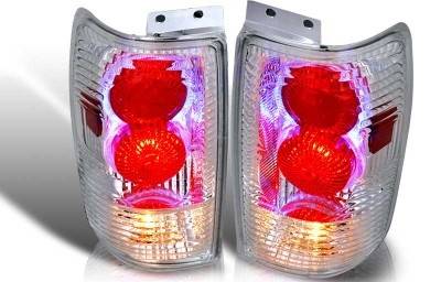 WinJet - Ford Expedition WinJet Altezza Taillight with Halo - Chrome & Clear - WJ20-0020-01