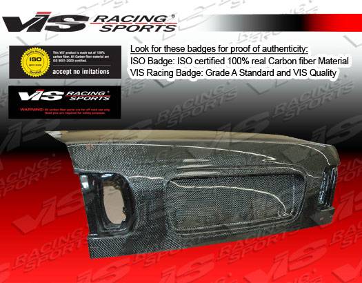 VIS Racing - Honda Civic 4DR VIS Racing OEM Carbon Fiber Trunk - 92HDCVC4DOE-020C