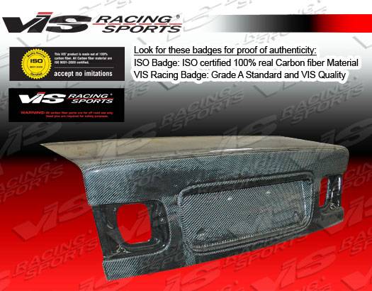 VIS Racing - Honda Civic 2DR VIS Racing OEM Carbon Fiber Trunk - 96HDCVC2DOE-020C