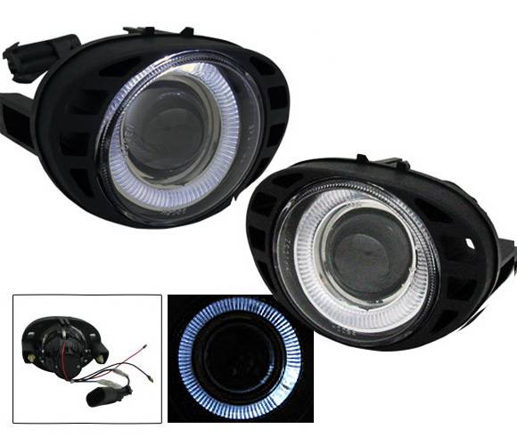 4CarOption - Plymouth Voyager 4CarOption Halo Projector Fog Lights - XT-FGPR-CRVN-9904