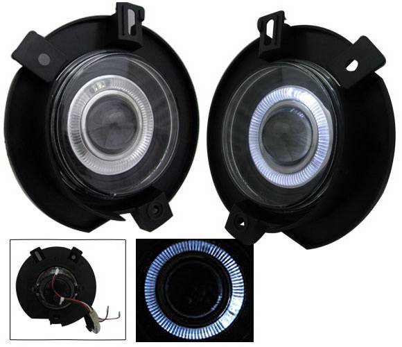 4CarOption - Ford Explorer 4CarOption Halo Projector Fog Lights - XT-FGPR-EXPL-0203