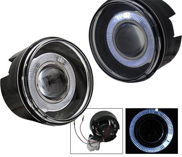 4CarOption - Jeep Grand Cherokee 4CarOption Halo Projector Fog Lights - XT-FGPR-GCRK-0407
