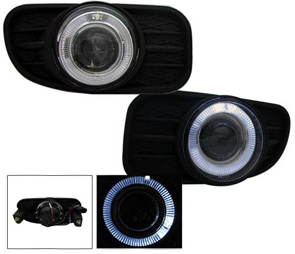 4CarOption - Jeep Grand Cherokee 4CarOption Halo Projector Fog Lights - XT-FGPR-GCRK-9903