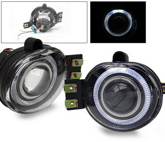 4CarOption - Dodge Ram 4CarOption Halo Projector Fog Lights - XT-FGPR-RAM-0204