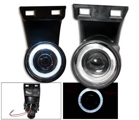 4CarOption - Dodge Ram 4CarOption Halo Projector Fog Lights - XT-FGPR-RAM-9902