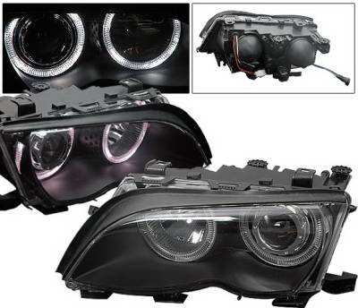 4CarOption - BMW 3 Series 4CarOption Halo Projector Headlights - XT-HLR-E4602054BC-2