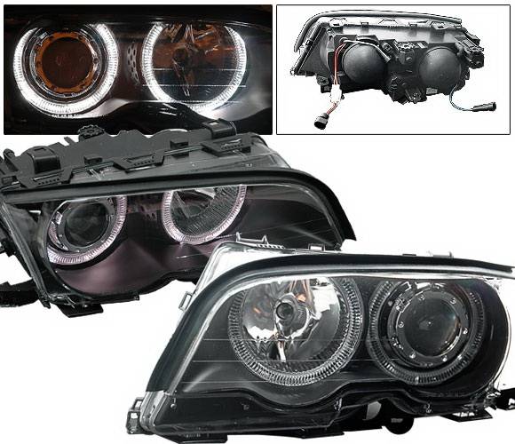 4CarOption - BMW 3 Series 4CarOption Halo Projector Headlights - XT-HLR-E4698012BC-2
