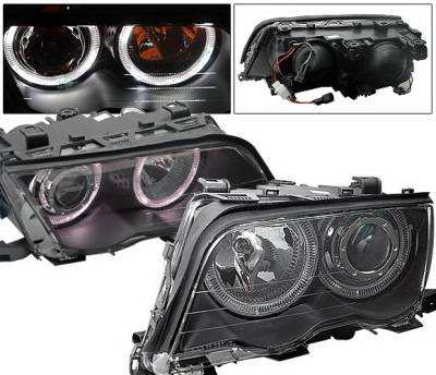 4CarOption - BMW 3 Series 4CarOption Halo Projector Headlights - XT-HLR-E4698014BC-2