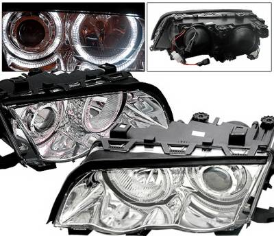 4CarOption - BMW 3 Series 4CarOption Halo Projector Headlights - XT-HLR-E4698014CC-2