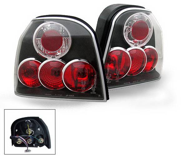 4CarOption - Volkswagen Golf 4CarOption Altezza Taillights - XT-TLZ-GOLF39297BK-6