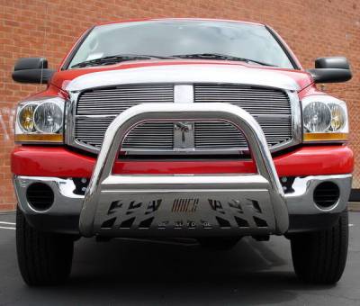 Aries - Dodge Ram Aries Big Horn Bar with Stainless Skid - 4 Inch