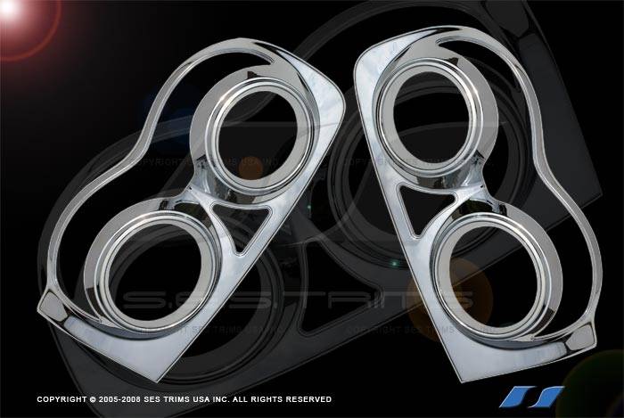 SES Trim - Dodge Durango SES Trim ABS Chrome Taillight Trim - TL118