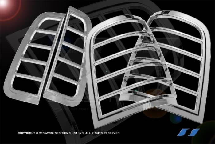 SES Trim - Lincoln Aviator SES Trim ABS Chrome Taillight Trim - TL124