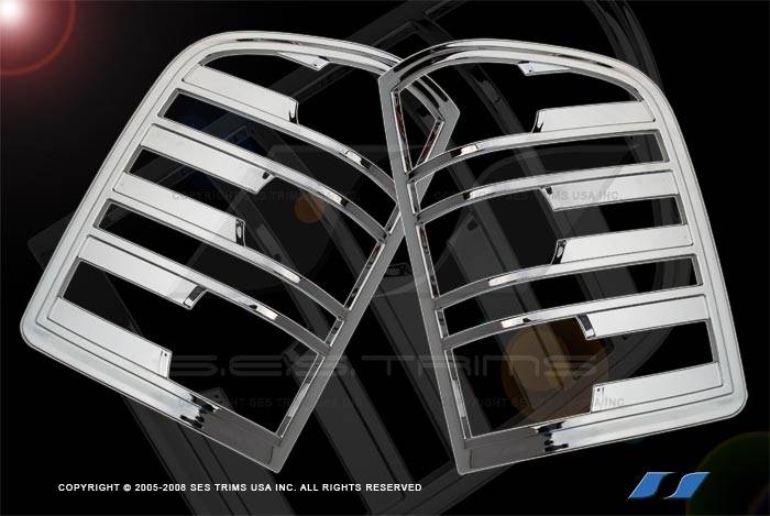 SES Trim - Chevrolet Silverado SES Trim ABS Chrome Taillight Trim - TL136