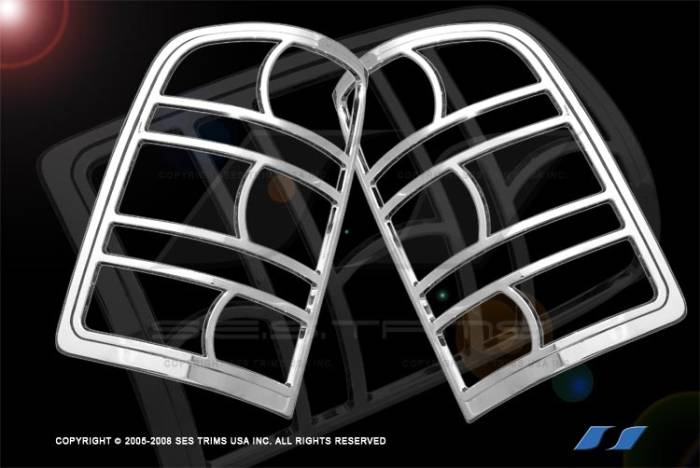 SES Trim - GMC Sierra SES Trim ABS Chrome Taillight Trim - TL141