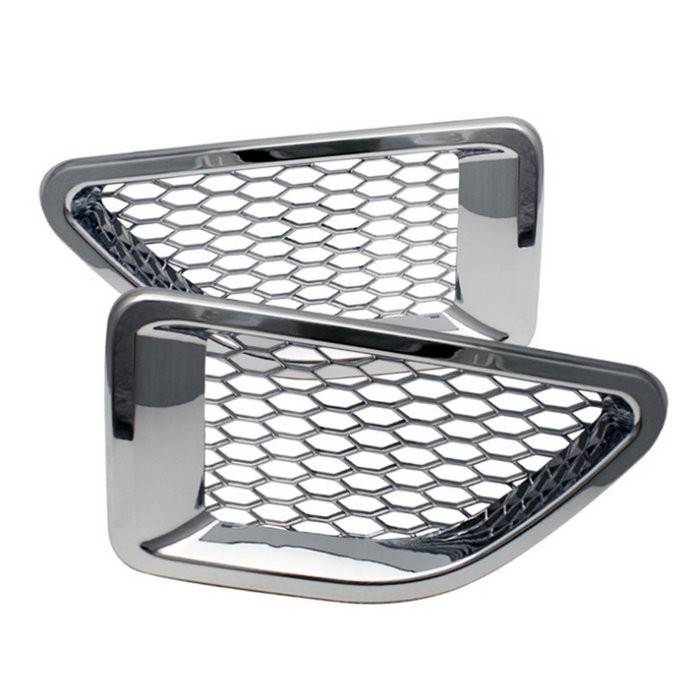 Spyder - Land Rover Range Rover Spyder Side Fender Vent Cover - Chrome - ACC-FC-LRRR06