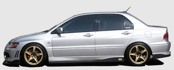 Chargespeed - Mitsubishi Lancer Chargespeed Bottom Line Side Skirts