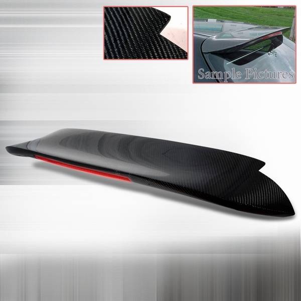 Custom Disco - Honda Civic Custom Disco Carbon Fiber Spoon Spoiler with LED - SPL-CV923CFLED
