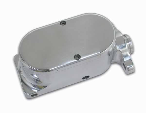 SSBC - SSBC Billet Aluminum Dual Bowl Master Cylinder - GM Mount and Plain Cap - A0467-1