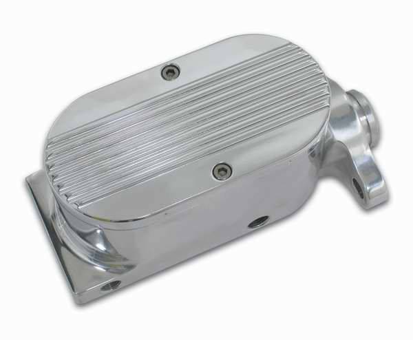 SSBC - SSBC Billet Aluminum Dual Bowl Master Cylinder - GM Mount and Finned Cap - A0467-2