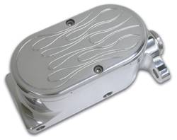 SSBC - SSBC Billet Aluminum Dual Bowl Master Cylinder - Ford Mount and Flamed Cap - A0470-3