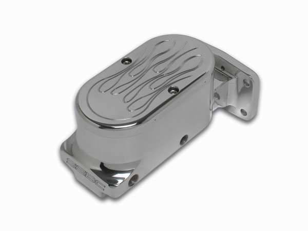 SSBC - SSBC Billet Aluminum Dual Bowl Master Cylinder - Mopar Mount and Flamed Cap - A0471-3