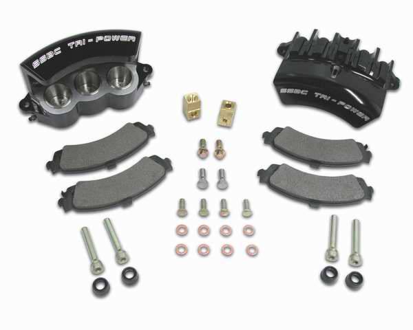 SSBC - SSBC Direct Bolt-On Force 10 Tri-Power 3-Piston Aluminum Calipers & Pads - Rear - A187-3