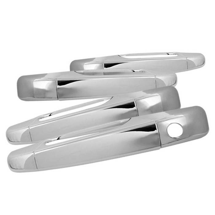 Spyder - Cadillac Escalade Spyder Door Handle - No Passenger Side Key Hole - Chrome - CA-DH-CT07-4D-NP