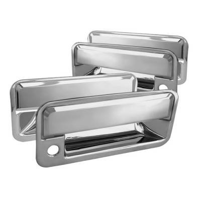 Spyder - Chevrolet Tahoe Spyder Door Handle - With Passenger Side Key Hole - Chrome - CA-DH-CT95-WP