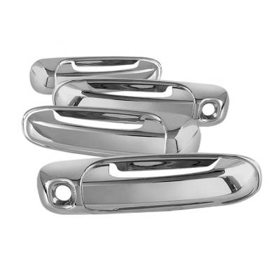 Spyder - Jeep Grand Cherokee Spyder Door Handle - With Passenger Side Key Hole - Chrome - CA-DH-DR02-4D-WP