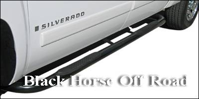 Black Horse - GMC Sierra Black Horse Side Steps