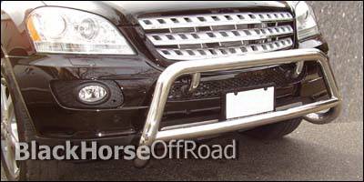 Black Horse - Mercedes-Benz GL Class Black Horse Bull Bar Guard - OE Style