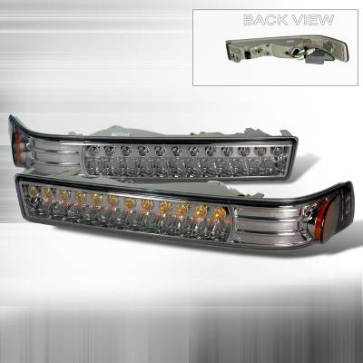 Spec-D - Chevrolet S10 Spec-D LED Bumper Lights - Smoke - 2LB-S1098GLED-KS