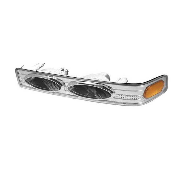 Spyder - Chevrolet S10 Spyder Amber Bumper Lights - Euro - CBL-CS1098-YD-E-AM