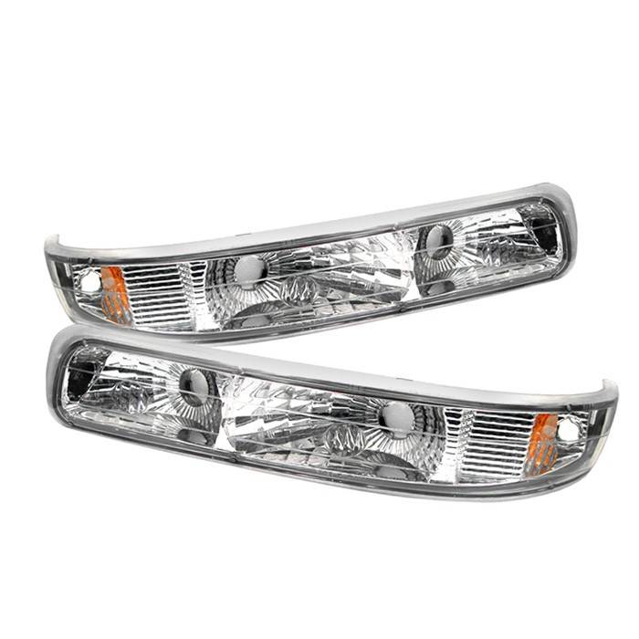 Spyder - Chevrolet Silverado Spyder Amber Bumper Lights - Euro - CBL-CS99-E-AM