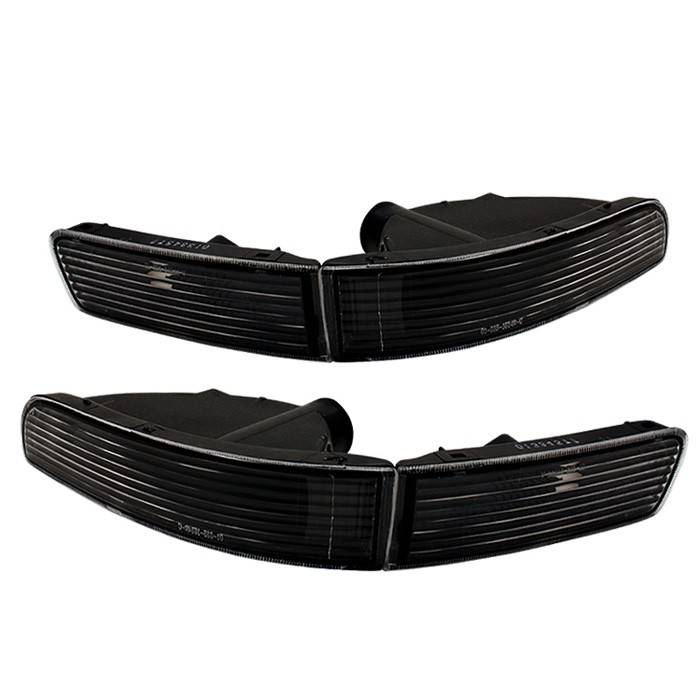 Spyder - Nissan Maxima Spyder Bumper Lights - Black - CBL-DP-NM95-BK