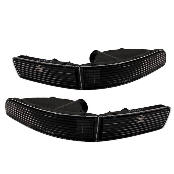 Spyder Auto - Nissan Maxima Spyder Bumper Lights - Black - CBL-DP-NM95-BK