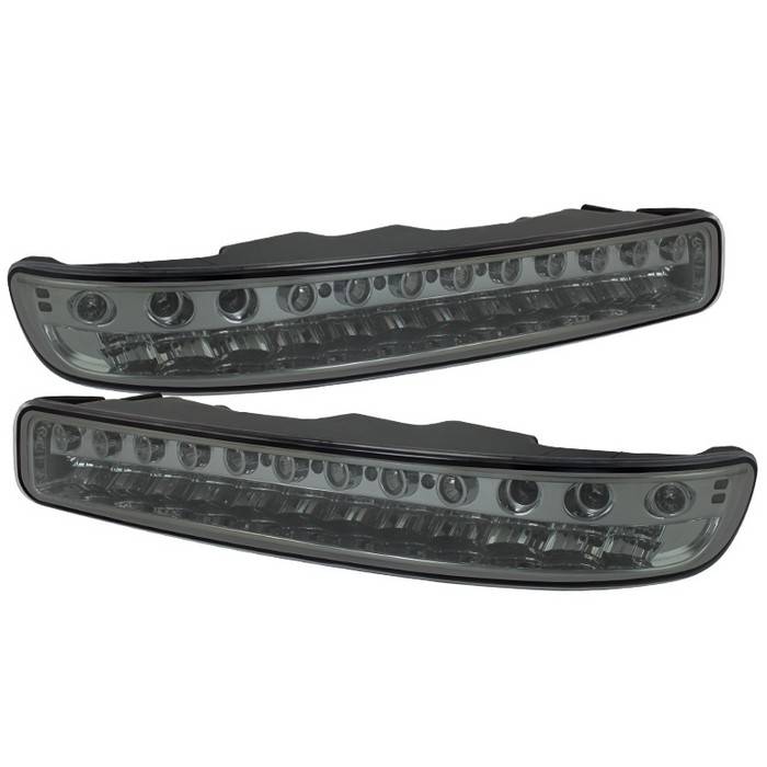 Spyder - GMC Yukon Spyder Full LED Bumper Lights - Smoke - CBL-GS99-LED-SM