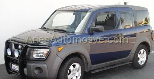 Aries - Honda Element Aries Oval Sidebars - 45 Degree Raised Pad